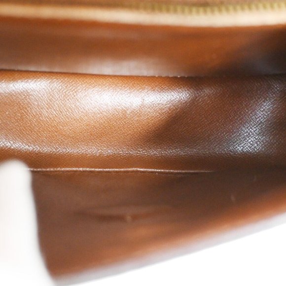 LOUIS VUITTON Saint Cloud MM Shoulder Bag Monogram Leather Brown M51243 33SH496 - Picture 2 of 16